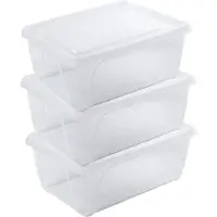 Hega hogar Vershoudbakje - 10x - hoog/diep - transparant - 0,5 liter - 15 x 10 x 6 cm - vershouddoos - Vienna - bakje - Mealprep