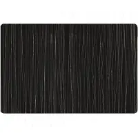 Zeller tafel placemats - 2x - gevlochten - metallic zwart - rechthoekig - 30 x 45 cm