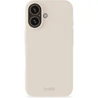 Holdit Silicone Case voor de Apple iPhone 16 - Light Beige