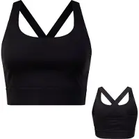 By-vp Sport BH Dames - Padded Sport Top - Medium Support - SportBH - Zwart - Maat L - Robin van Persie