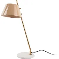 Leitmotiv Tafellamp Savvy Enamel Soft Brown