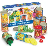 Learning Resources tel speelgoed - 1 tot 10 Counting Cans educatief. - 3+