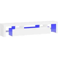 vidaXL Tv-meubel met LED-verlichting 200x36,5x40 cm wit