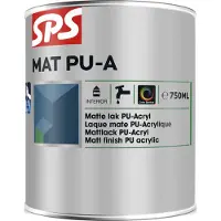 SPS Mat PU-A lak acryl 750ml wit