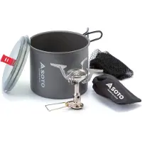 Soto - Amicus W/O Igniter + New River Pot Combo - Gaskookstel 1 l, turkoois