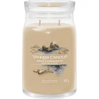 Yankee candle - Amber & Sandalwood Large Jar Geurkaars - 90 branduren - twee lonten