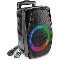 Fenton FT8LED-MK2 accu speaker met Bluetooth - 300W