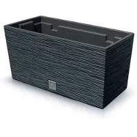 Prosperplast 8l Furu Collection 39.5x18.5x19.5 Cm Za5229 Flowerpot Zilver