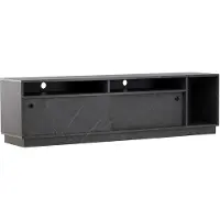 Ebuy24 Girona TV-meubel 2 deuren, 3 planken zwart.
