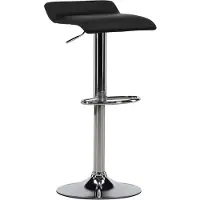 Ebuy24 2 x Jonna barstoel PU kunstleer zwart.