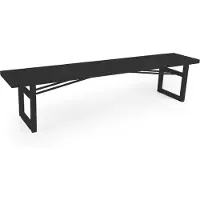 Brafab Vevi bankje Zwart 200 cm