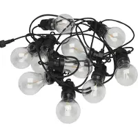 PR Home Glow LED buitenlichtketting, zwart, zwart, Kunststof