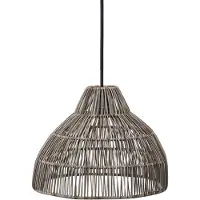PR Home hanglamp Bao, buiten, IP44, grijs, snoerlengte 2,5m dimbaar, alu / grijs / zink, Kunststof