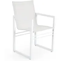 Brafab Vevi Dining Chair /Alu - Tuinstoelen Aluminium White - 4021-05-51