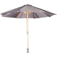 Venture Home Naxos parasol grijs, natuur.