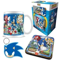 Sonic The Hedgehog (Speed Freaks) Gift Set (Beker, Onderzetter, Sleutelhanger)