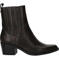 Tamaris Boots 'Enkellaarsjes Hak' donkerbruin