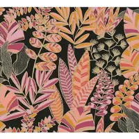 A.S. Création Antigua - Zwart - Planten Behang - 390953