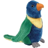 Ravensden Pluche knuffel dieren Lori parkiet vogel van 15 cm - Vogel knuffels