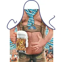 Benza Alpen Sixpack - Grappig Leuk Tirol Tiroler Schort Keukenschort