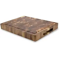 Shinrai Japan - Premium Acaciahouten Snijplank - 41 x 30 x 4.5 cm - Luxe en Duurzame Keukenplank met Handvat