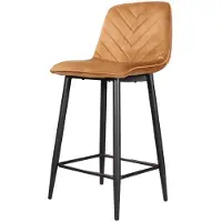 DS4U Gaby barkruk velvet 65 cm 2.0 - goud