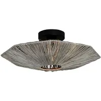 Good&Mojo Design plafondlamp Panama, dimbaar, alu / grijs / zink, Woon-/ Eetkamer, Hout, Design, plafondlamp design