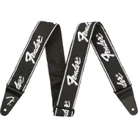 Fender Running Logo Guitar Strap Black