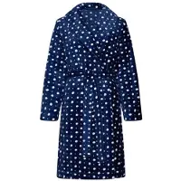 Pastunette Duurzame fleece badjas stippen | Maat L
