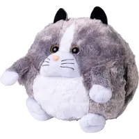 Cozy Knuffel Kat 35cm Grijs grijs Pluche Knuffel