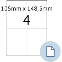 Herma Etiket 8404 A4 EXPR 500 105x148mm wit 2000 stuks