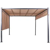 Beliani PARGA - Tuinpaviljoen - Bruin - Polyester