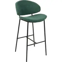 Beliani KIANA - Barkruk-Groen-Polyester
