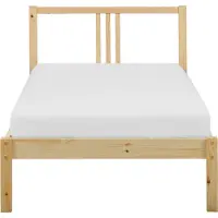 Beliani VANNES - Bed - Lichthout - 90 x 200 cm - Dennenhout