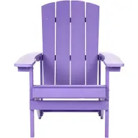 Beliani ADIRONDACK - Tuinstoel - Paars - Kunsthout