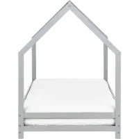 Beliani APPY - Kinderbed - Grijs - 90 x 200 cm - Dennenhout