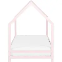 Beliani APPY - Kinderbed - Lichtroze - 90 x 200 cm - Dennenhout