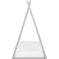 Beliani SAURAT - Kinderbed - Grijs - 90 x 200 cm - Dennenhout
