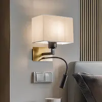 Euluna Wandlamp Harry, messing / goud, Woon-/ Eetkamer, metaal, Modern, wandlamp