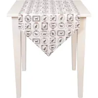 Clayre & Eef Katoenen Tafelloper 50 x 160 rose - MPC65