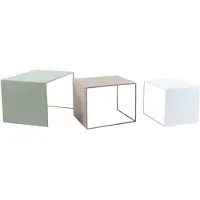 Livin24 Bijzettafel Bianca metaal wit 37 cm hoog