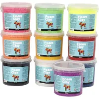 Foam Clay , 10x560 gr, kleuren assorti