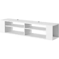 Selsey TV-meubel Frederique | Design spaanplaat wit 140x30x31 cm tv-meubels | NADUVI