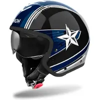 Airoh J 110 Command Octaan Blauw Glossy Jethelm Maat XS