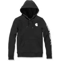 Carhartt Relaxed Fit Logo Sleeve Hoodie Maat: L