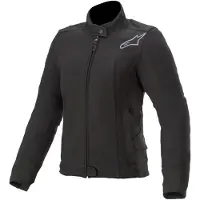 Alpinestars Banshee Fleece Dames Motortextieljack Jack Zwart 2XL, Dames