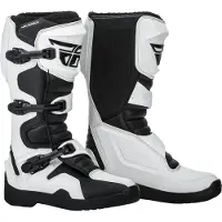 FLY Racing Maverik Wit Zwart Motorlaarzen Maat US 10