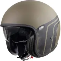 Premier Vintage Evo BTR, integraalhelm ,Mat Donkergroen/Zwart ,XS