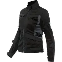 Dainese Desert Lady Tex Jas zwart Ebony Maat 50