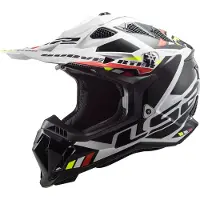 LS2 MX700 Subverter Stomp Wit Zwart 06 Crosshelm Maat XS